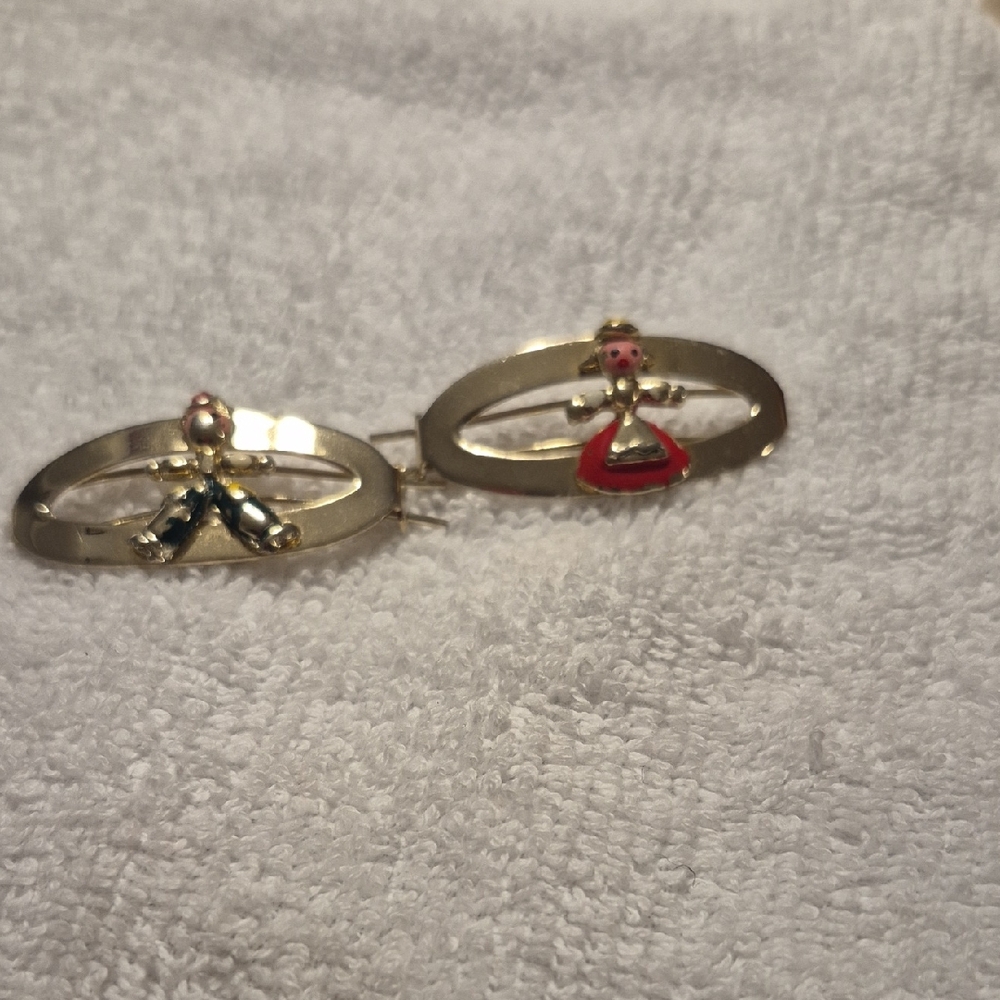 Gold and Red Women's Jewelry Set